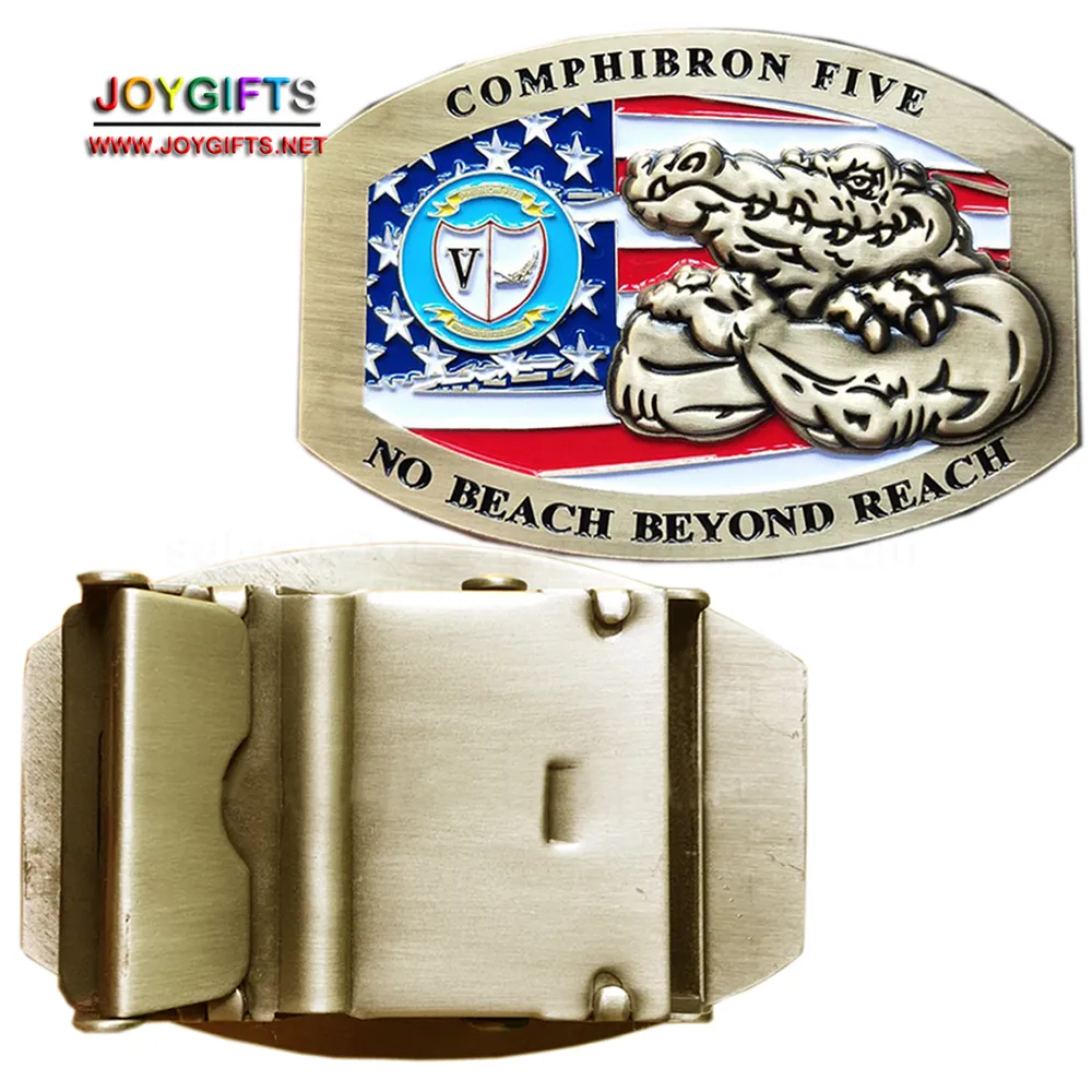 Alligator US Flag Web Buckle — view 2