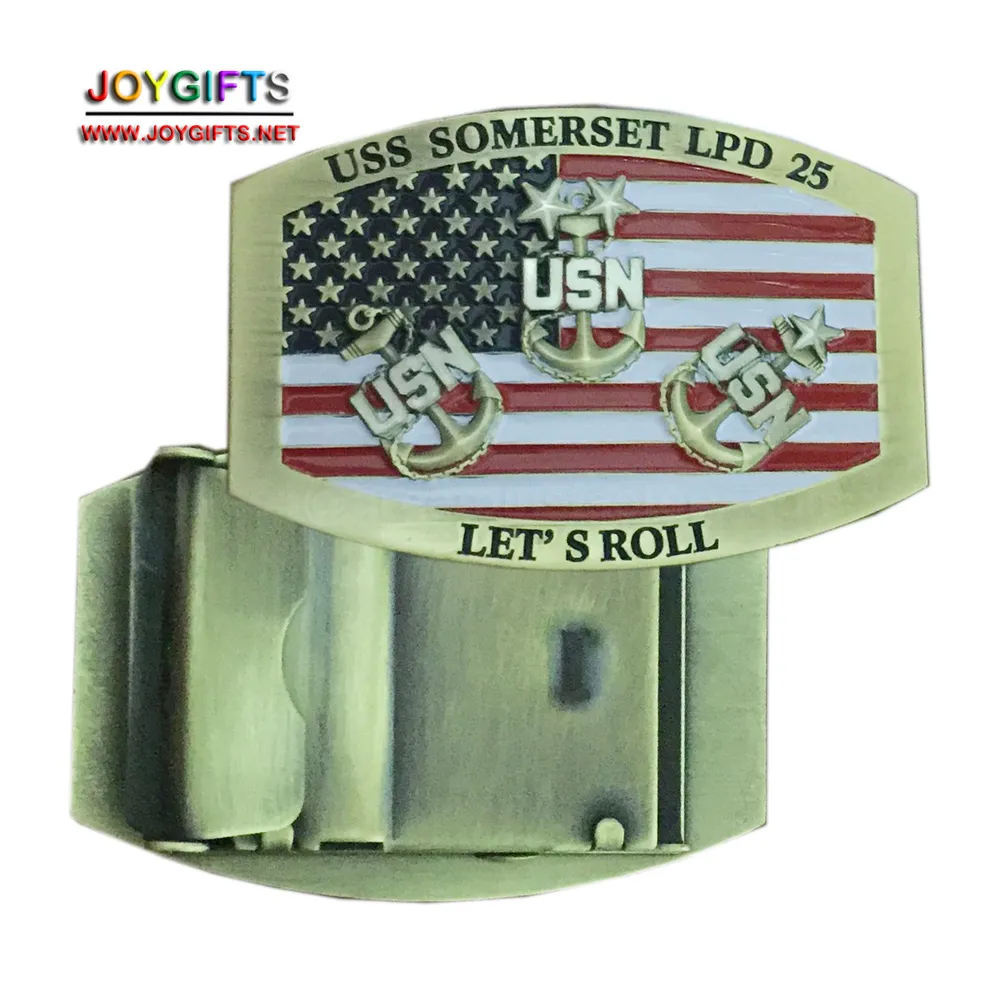 Antique Gold and Silver Belt Buckle — view 2