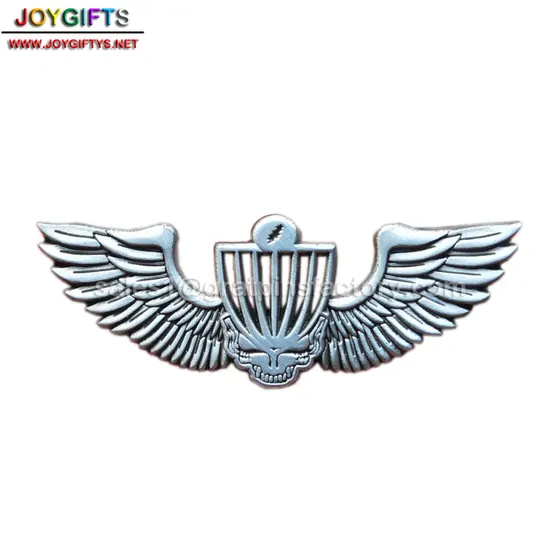 Antique Silver 3D Enamel Pin