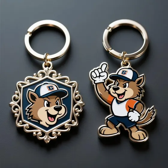 Sports Team Mascot Keychain