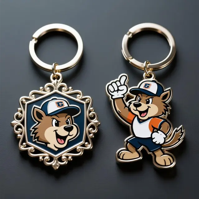 Sports Team Mascot Keychain